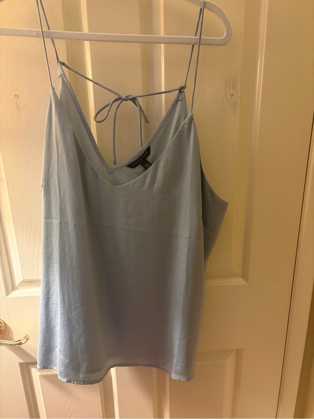 Banana Republic Factory Light Blue Strappy V-Neck Cami